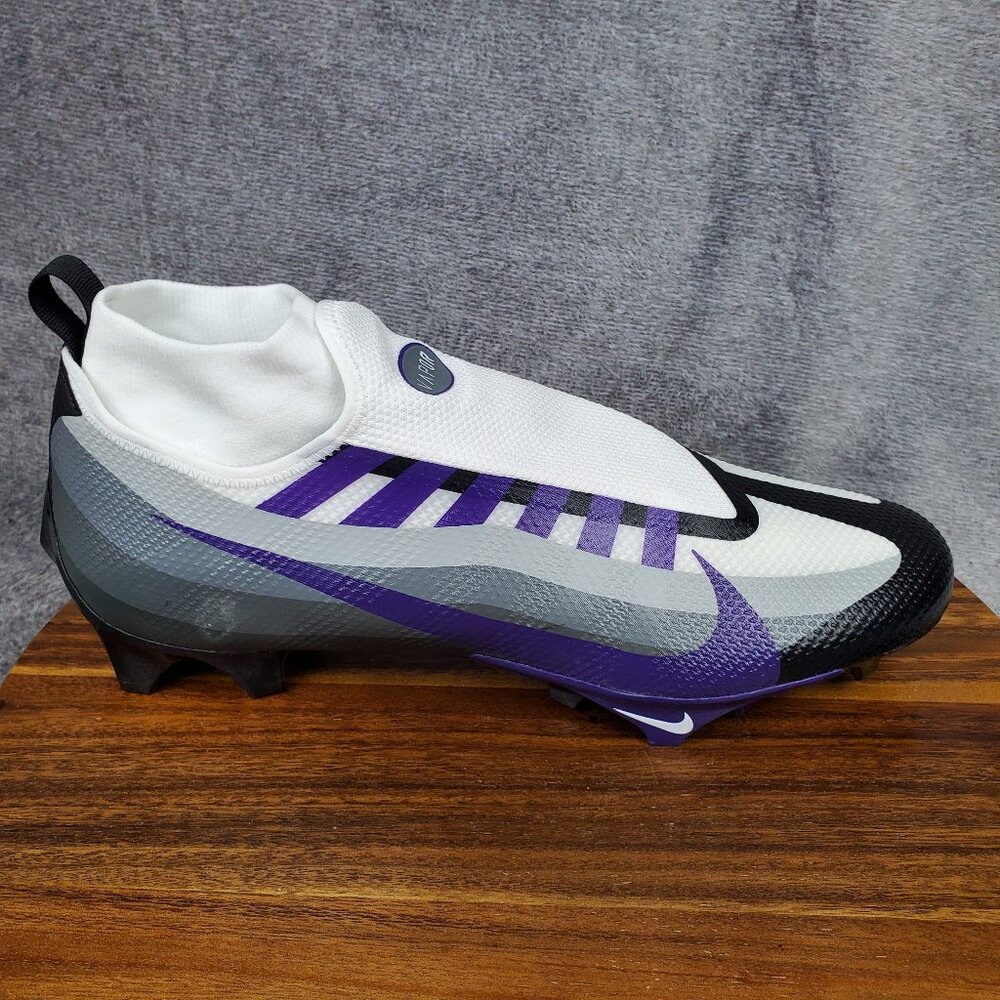 NEW Nike Vapor Edge Pro 360 Football Cleats Men 14.5 White Purple Athletic Shoes